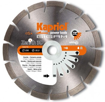 Diamantový segmentový kotouč ZENITH 3D 230 x 22,2 Kapriol