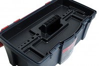 Plastový box s kovovými přeskami 46x26x23 cm