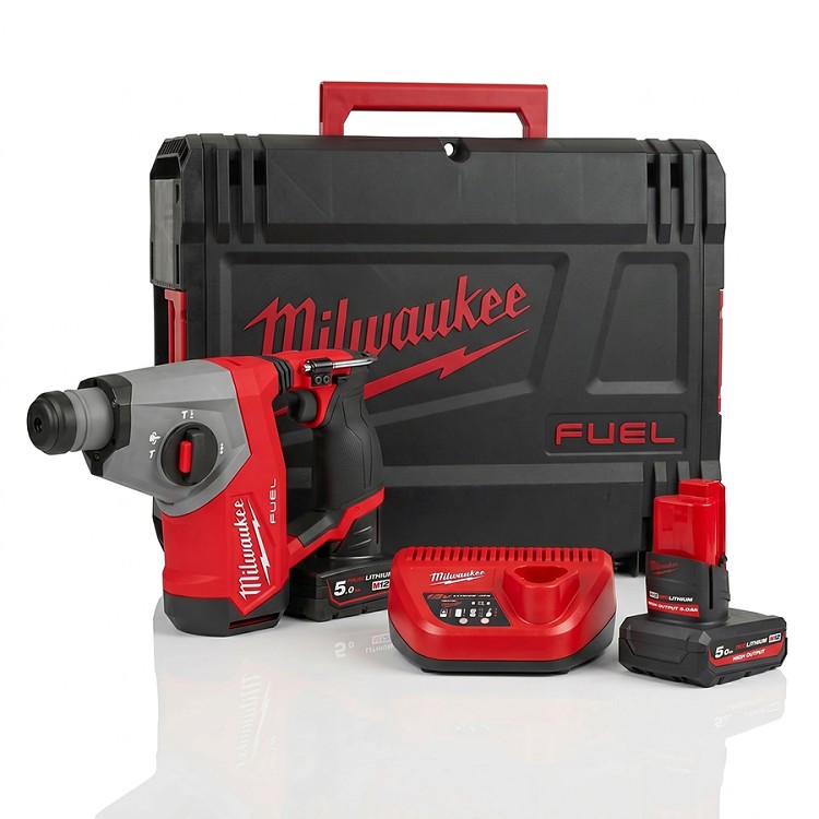Milwaukee M12FHAC16-502X FUEL kompaktní kladivo SDS-Plus 16 mm