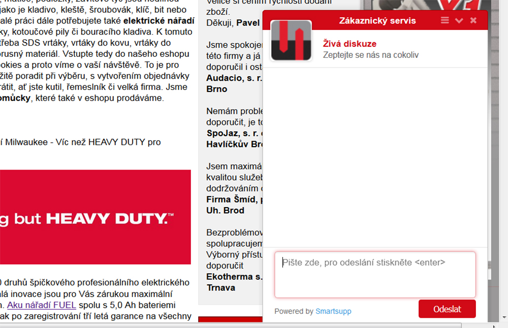 Okno pro chat