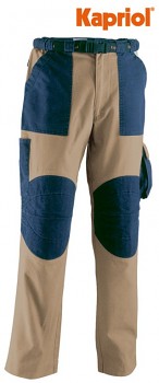 Pracovní kalhoty TENERE béžovo-modré S Kapriol