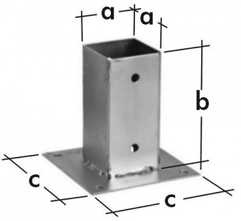 Patka sloupku pravoúhlá PSP 100 101 x 150 x 150 x 2