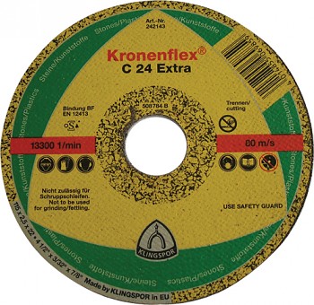 Řezný kotouč na kámen beton C 24 Extra 115 x 2,5 x 22 Klingspor