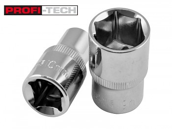 Gola hlavice nástrčná 1/4" 4 mm CrV Profi-Tech