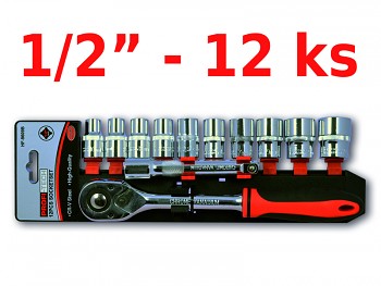 12 dílná gola sada 1/2" PROFI-TECH