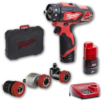 Milwaukee M12 BDDXKIT-202C Aku vrtačka s výměnnými hlavami