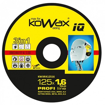 Řezný kotouč Kowax 5v1 125 x 1,6 x 22mm