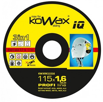 Řezný kotouč Kowax 3v1 115 x 1,6 x 22mm