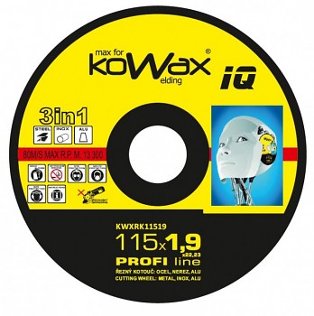 Řezný kotouč Kowax 3v1 115 x 1,9 x 22mm