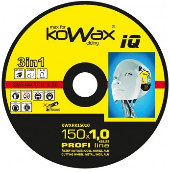 Řezný kotouč Kowax 3v1 150 x 1,0 x 22mm