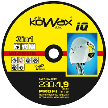 Řezný kotouč Kowax 3v1 230 x 1,9 x 22mm