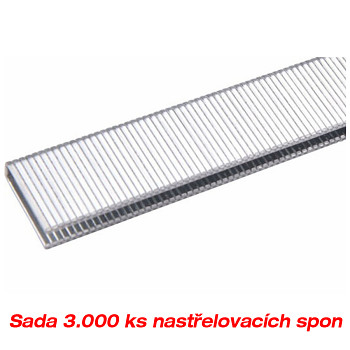 Spony nastřelovací 19mm 5.7x1.2x1mm 3000ks
