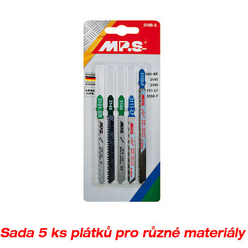 Sada 5 ks plátků pro různé materiály